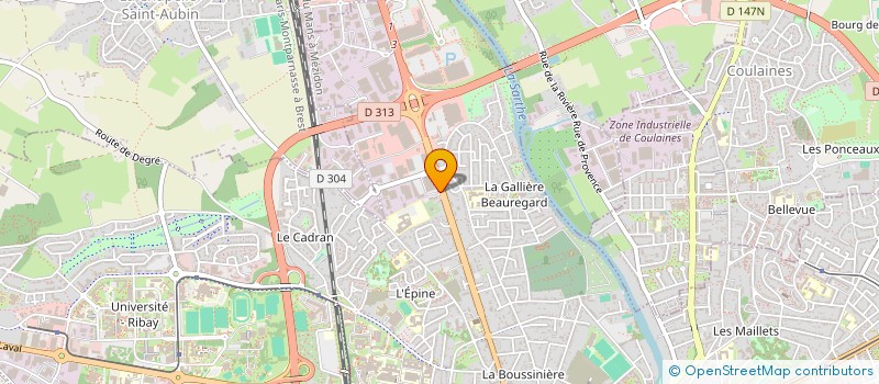 localisation de l'entreprise DEBRAISE à LE MANS