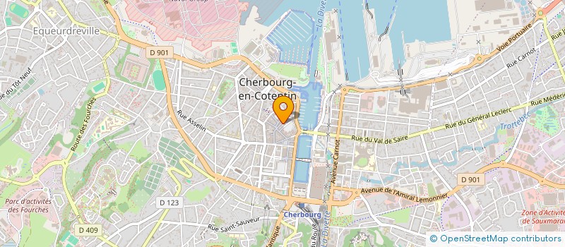localisation de l'entreprise DEBRAY à CHERBOURG-EN-COTENTIN