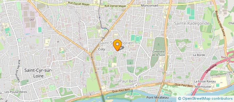 localisation de l'entreprise DEBRIGANT  TOURS