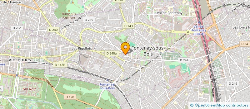 localisation de l'entreprise DEBRIS # 822 à FONTENAY-SOUS-BOIS