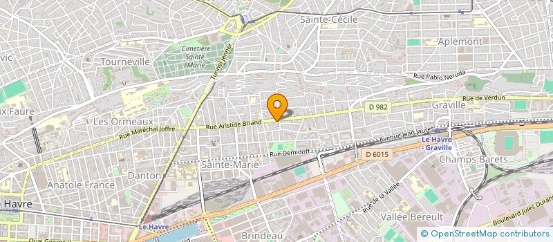 localisation de l'entreprise DEBRIS ELODIE  LE HAVRE