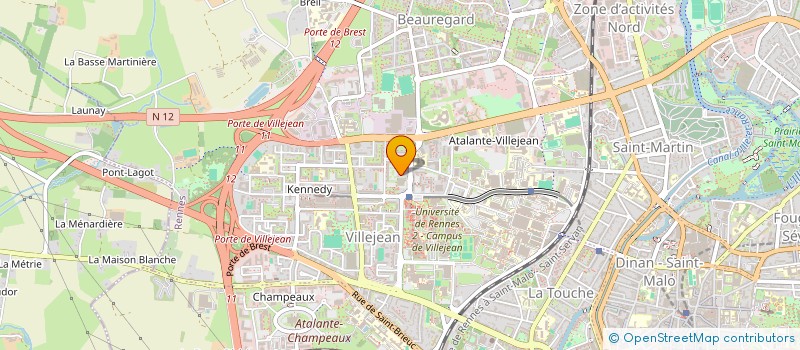 localisation de l'entreprise DEBROISE MATHIEU & MORIN MARIE-CHARLOTTE LMNP  RENNES