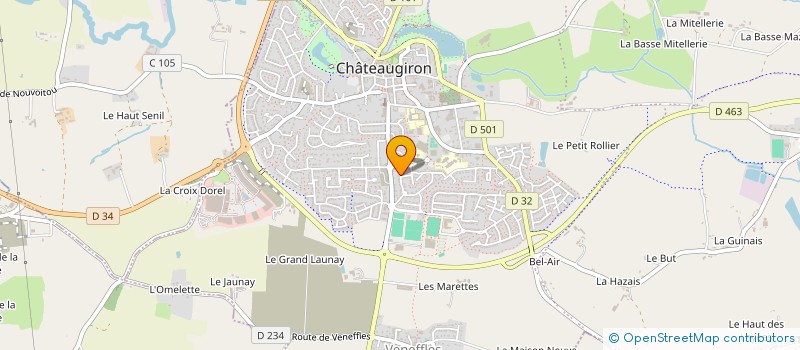 localisation de l'entreprise DEBROIZE  CHATEAUGIRON