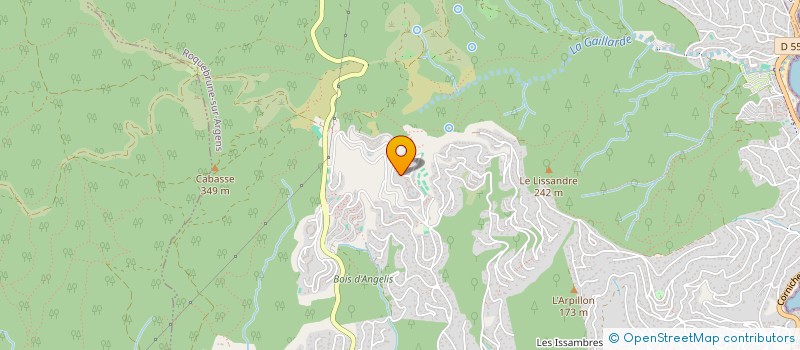 localisation de l'entreprise DEBROSSE MORIN LMNP  ROQUEBRUNE-SUR-ARGENS