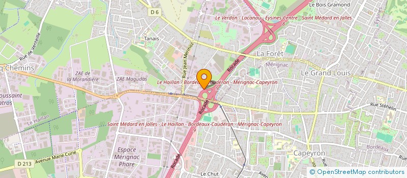 localisation de l'entreprise DEBROUILL'AUTO  LE TAILLAN-MEDOC