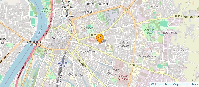 localisation de l'entreprise DEBROUSSE-PART-DIEU INVEST  VALENCE