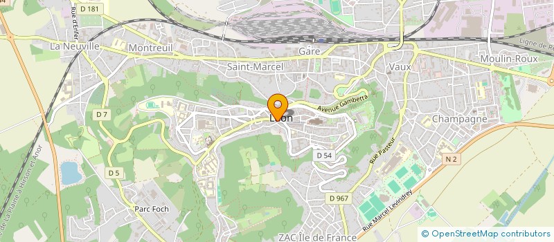 localisation de l'entreprise DEBRUN DU BOURG à LAON