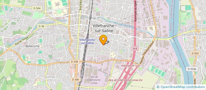 localisation de l'entreprise DEBRUN FRERES MENUISERIE à VILLEFRANCHE-SUR-SAONE