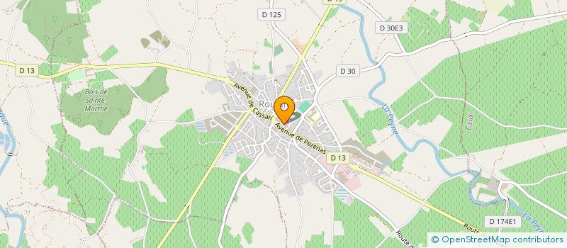 localisation de l'entreprise DEBRUS  ROUJAN