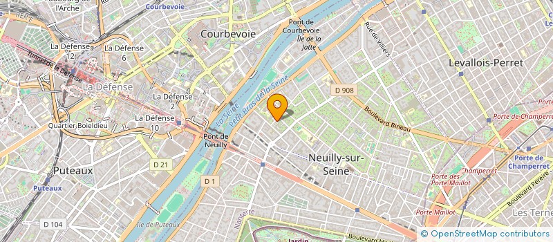 localisation de l'entreprise DEBRUS CHAPPE à NEUILLY-SUR-SEINE