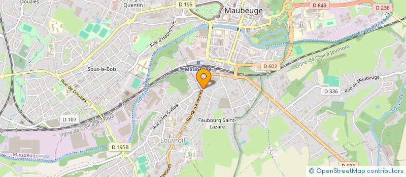 localisation de l'entreprise DEBRUYERE IMMOBILIER  MAUBEUGE