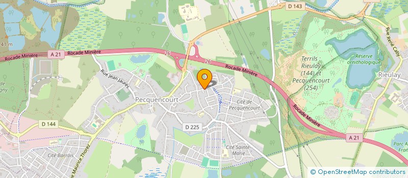 localisation de l'entreprise DEBRUYNE  PECQUENCOURT