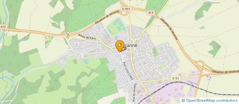 localisation de l'entreprise DEBRUYNE  SEZANNE