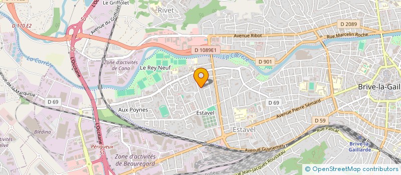 localisation de l'entreprise DEBS  BRIVE-LA-GAILLARDE