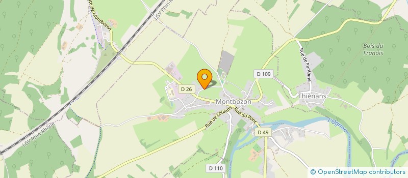 localisation de l'entreprise DEBSEB  MONTBOZON