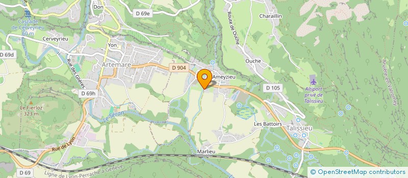 localisation de l'entreprise DEBSO à CHAZEY-BONS