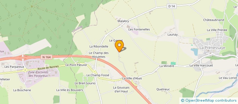 localisation de l'entreprise DEBUC'AVENIR  LA PRENESSAYE