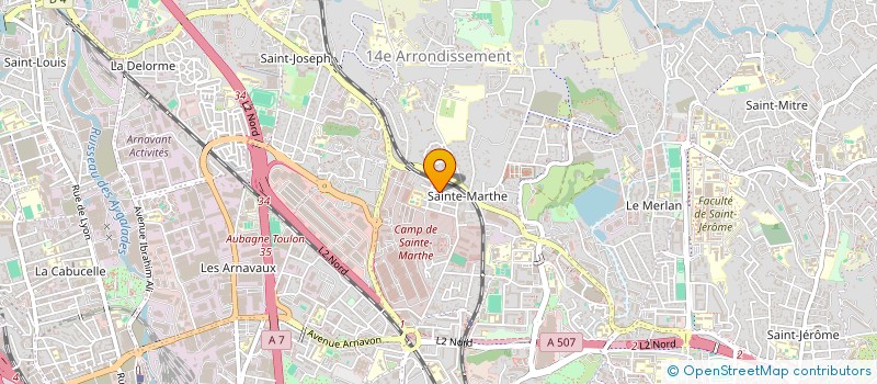 localisation de l'entreprise DEBUCHE DE RPOVENCE  MARSEILLE