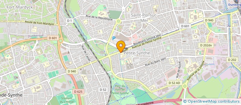 localisation de l'entreprise DEBUSSCHER CHAUFFAGE à DUNKERQUE