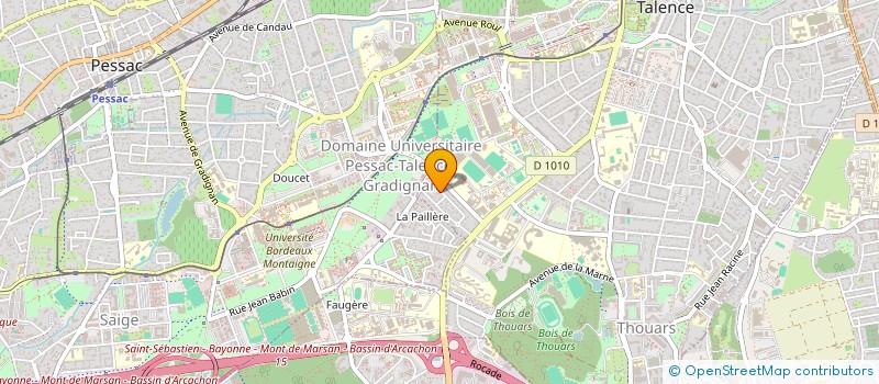 localisation de l'entreprise DEBUSSY PEY BERLAND  TALENCE