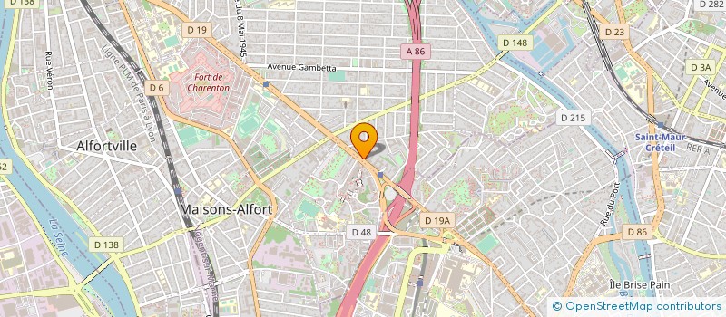 localisation de l'entreprise DEBUSSYPATRIMOINE  MAISONS-ALFORT