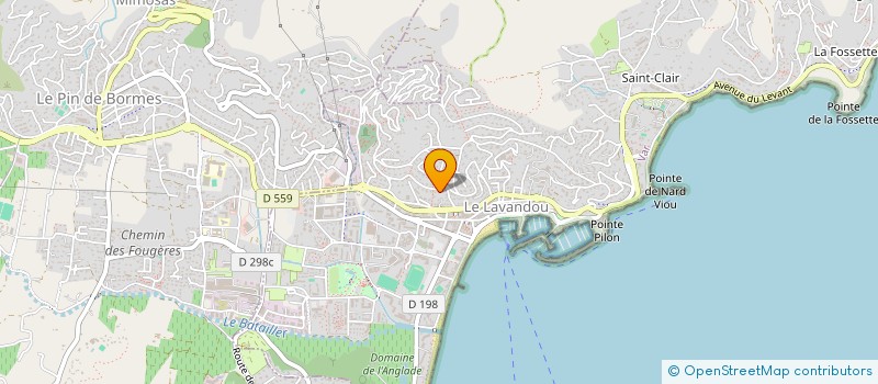 localisation de l'entreprise DEBUT à LE LAVANDOU