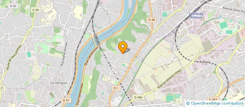 localisation de l'entreprise DEBUT 96  CALUIRE-ET-CUIRE