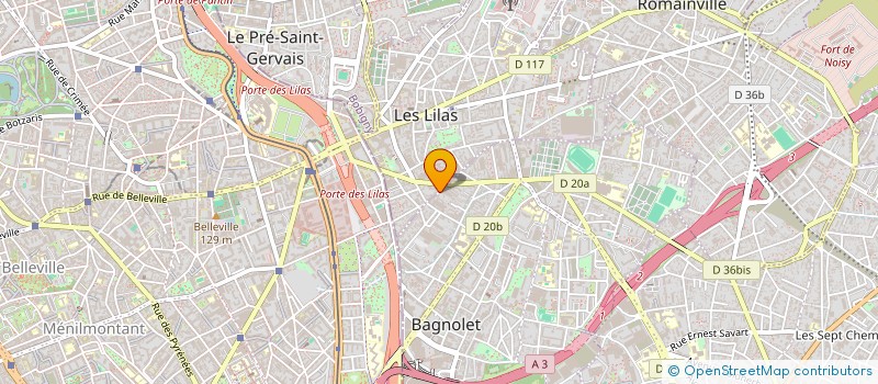 localisation de l'entreprise DEBUT AOUT à LES LILAS
