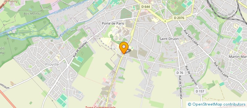 localisation de l'entreprise DEBUT ROGER ET ANDRE à CAMBRAI