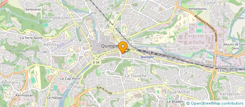 localisation de l'entreprise DEBUYSER - PLOUX à QUIMPER