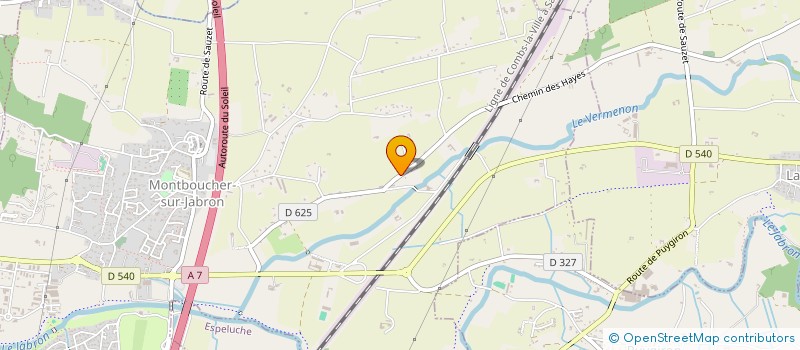 localisation de l'entreprise DEC. C AND C  MONTBOUCHER-SUR-JABRON
