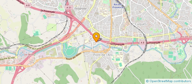 localisation de l'entreprise DEC IMMOBILIER à AIX-EN-PROVENCE