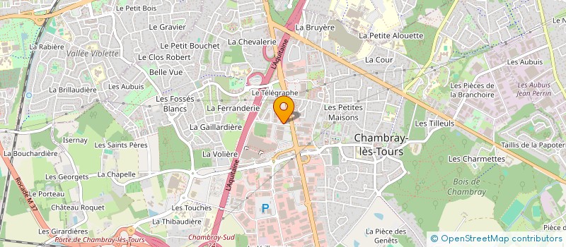 localisation de l'entreprise DEC'O TOURS à CHAMBRAY-LES-TOURS