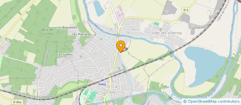 localisation de l'entreprise DECA à ESBLY