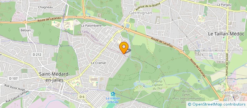 localisation de l'entreprise DECA  LE TAILLAN-MEDOC