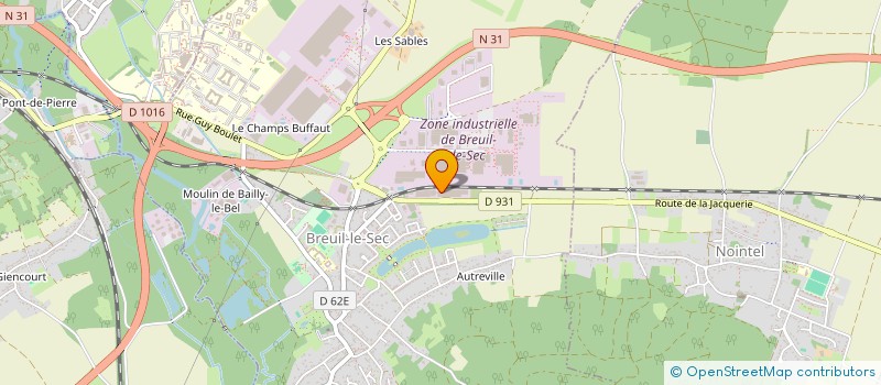 localisation de l'entreprise DECA PROPRETE I.D.F. à MAREUIL-LES-MEAUX
