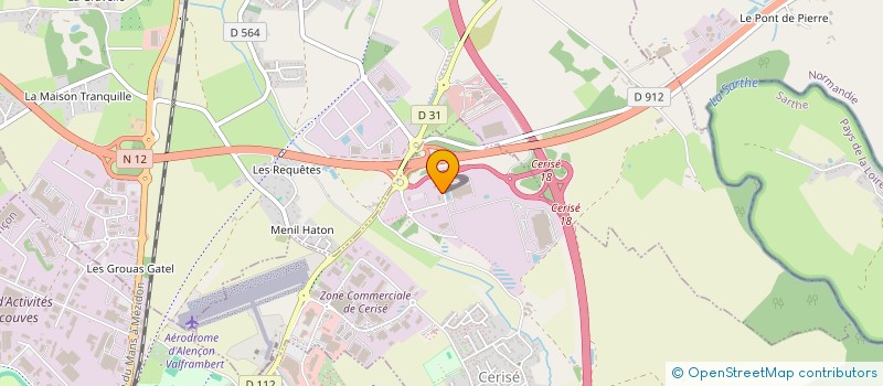 localisation de l'entreprise DECA PROPRETE NORMANDIE-CENTRE-LOIRE I à CERISE