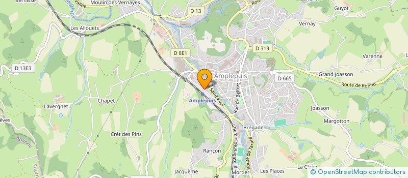 localisation de l'entreprise DECA SARL à AMPLEPUIS