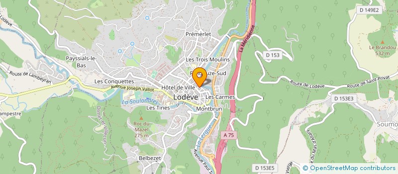 localisation de l'entreprise DECA SARL DE PRESSE  LODEVE