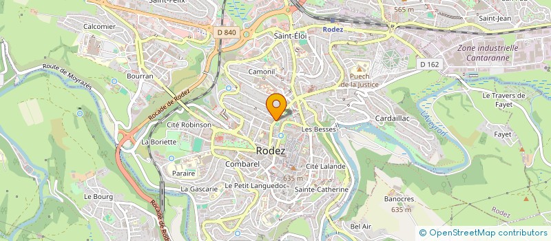 localisation de l'entreprise DECADRAGES à RODEZ