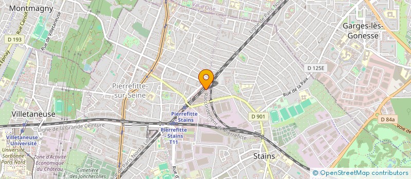 localisation de l'entreprise DECADRAGES à PIERREFITTE-SUR-SEINE