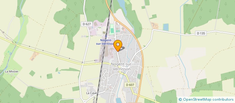 localisation de l'entreprise DECAENS ET ASSOCIES à NOGENT-SUR-VERNISSON