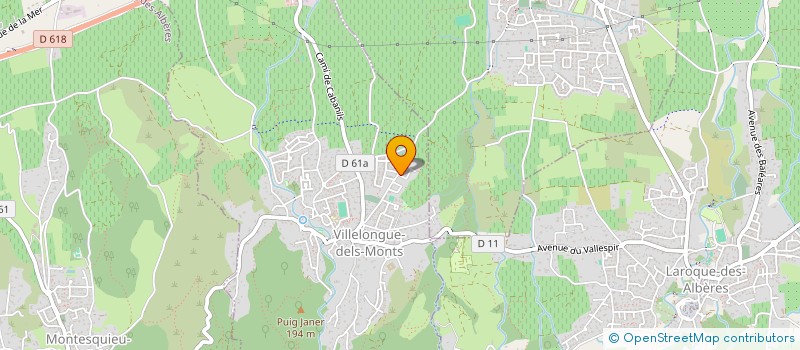 localisation de l'entreprise DECAEXCEL  VILLELONGUE-DELS-MONTS