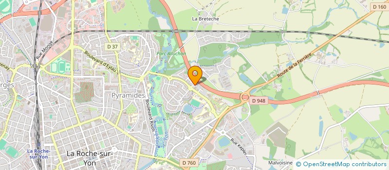 localisation de l'entreprise DECAFORME à LA ROCHE-SUR-YON