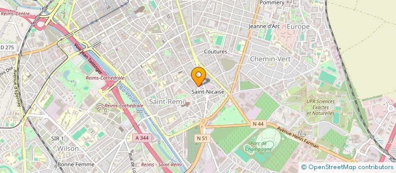 localisation de l'entreprise DECAGONE  REIMS