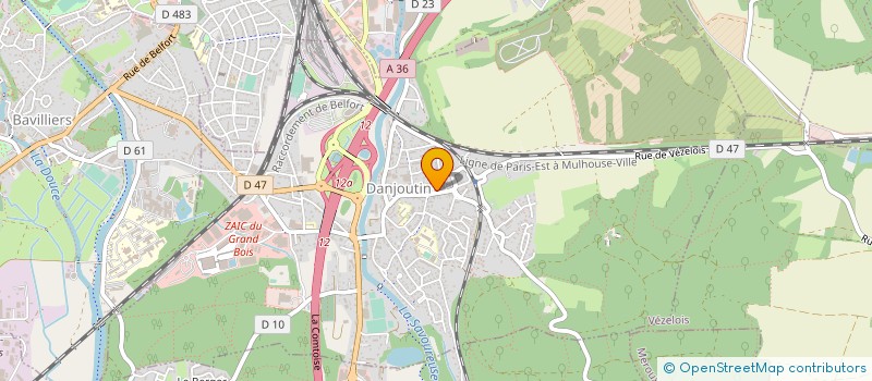 localisation de l'entreprise DECAL EURL à DANJOUTIN
