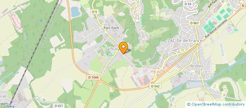 localisation de l'entreprise DECALAGE à LAON