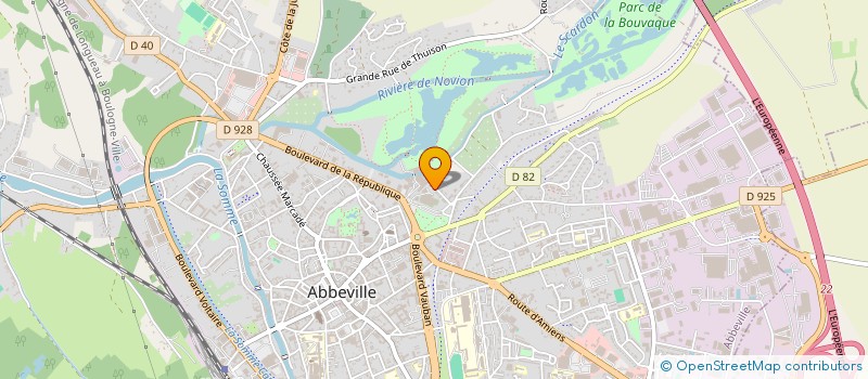 localisation de l'entreprise DECALAGE MEDIAS à ABBEVILLE