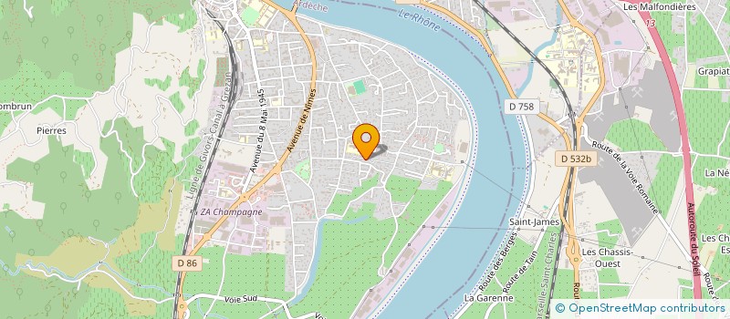 localisation de l'entreprise DECALAGE OREILLE à TOURNON-SUR-RHONE