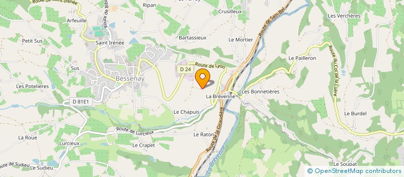 localisation de l'entreprise DECALEC  BESSENAY